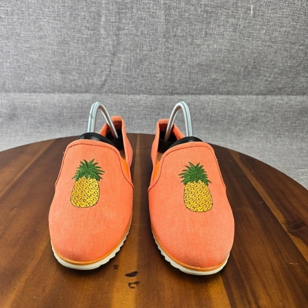 Bar III Women's‎ Slip On Espadrilles Loafer Pineapple Print Comfort Shoes SZ 9